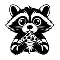 Raccoon SVG design for Cricut, Silhouette, laser cutting, vinyl, sublimation, and craft projects.