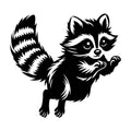 Raccoon SVG design for Cricut, Silhouette, laser cutting, vinyl, sublimation, and craft projects.