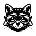 Raccoon SVG design for Cricut, Silhouette, laser cutting, vinyl, sublimation, and craft projects.
