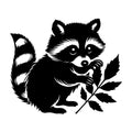 Raccoon SVG design for Cricut, Silhouette, laser cutting, vinyl, sublimation, and craft projects.