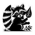 Raccoon SVG design for Cricut, Silhouette, laser cutting, vinyl, sublimation, and craft projects.