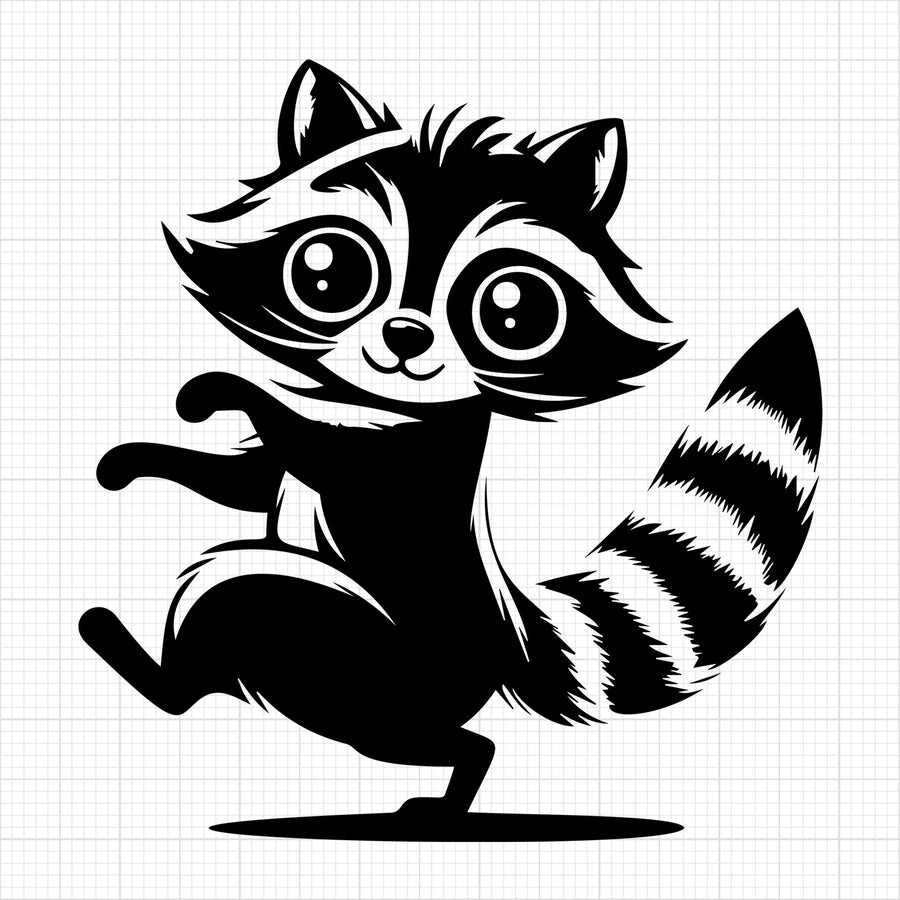 Raccoon Silhouette 12