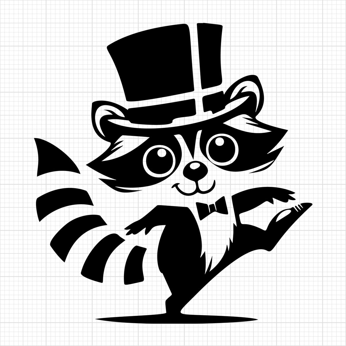 Raccoon Silhouette 18