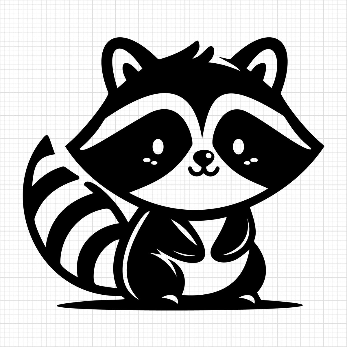 Raccoon Silhouette 2