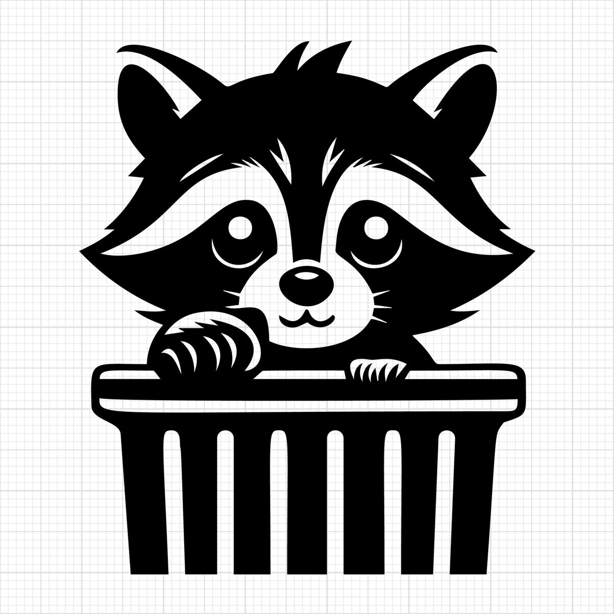 Raccoon Silhouette 20