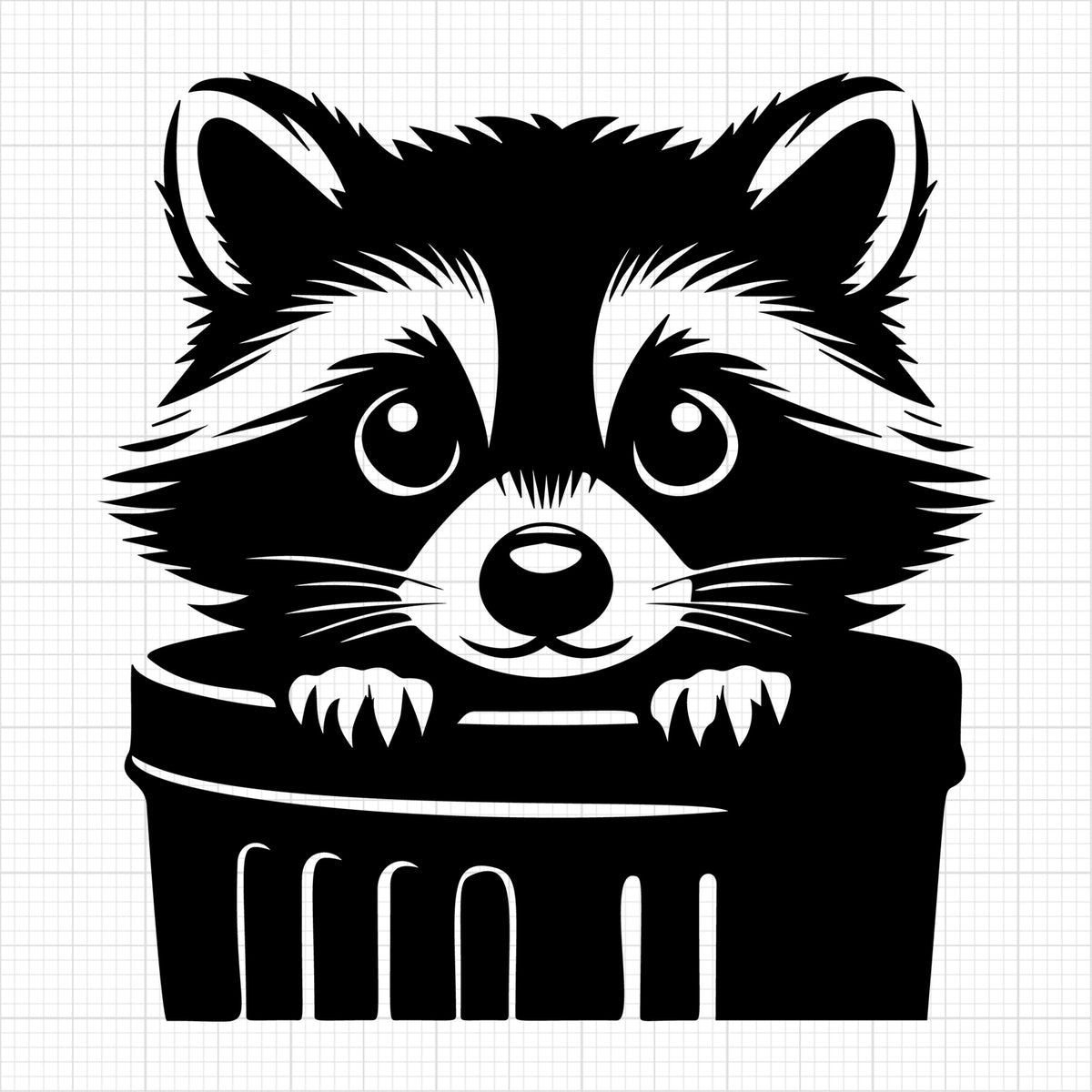 Raccoon Silhouette 21