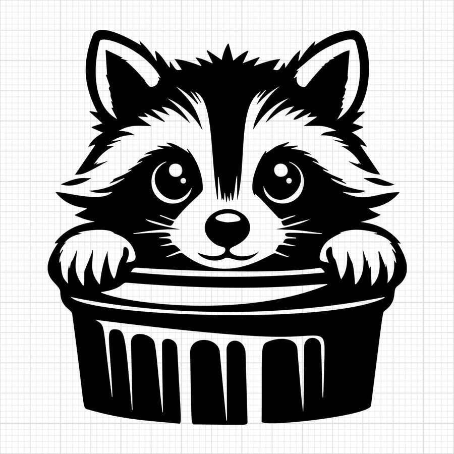 Raccoon Silhouette 23