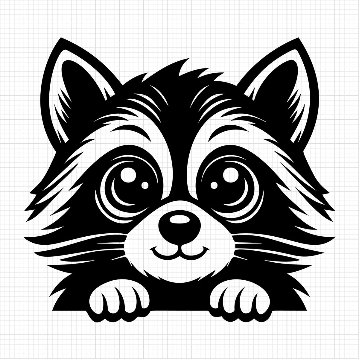 Raccoon Silhouette 26