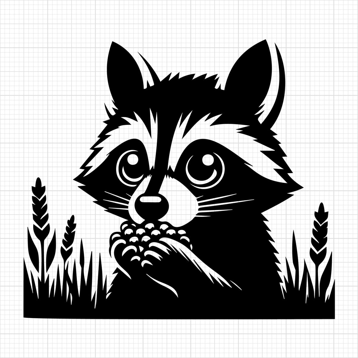 Raccoon Silhouette 27