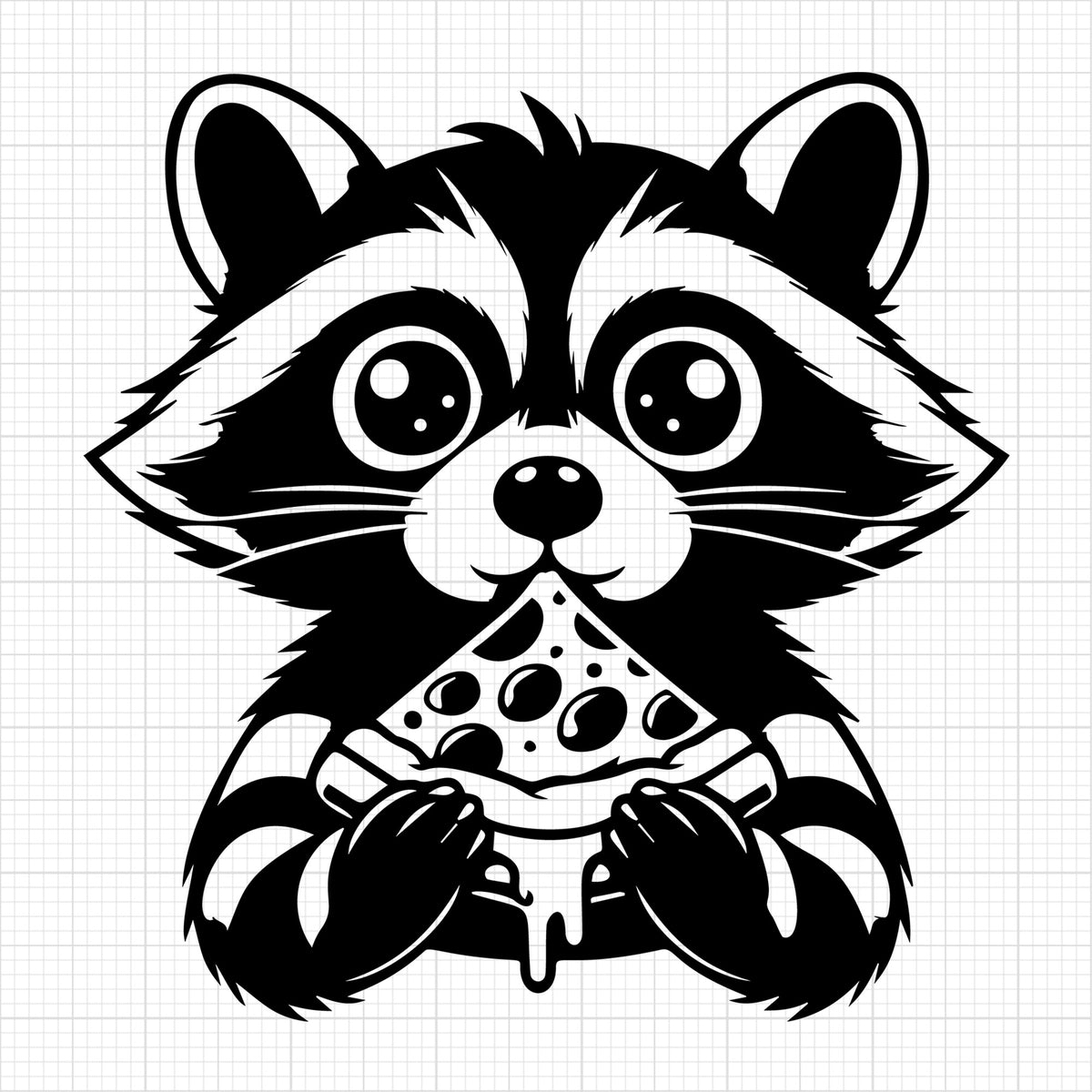 Raccoon Silhouette 28