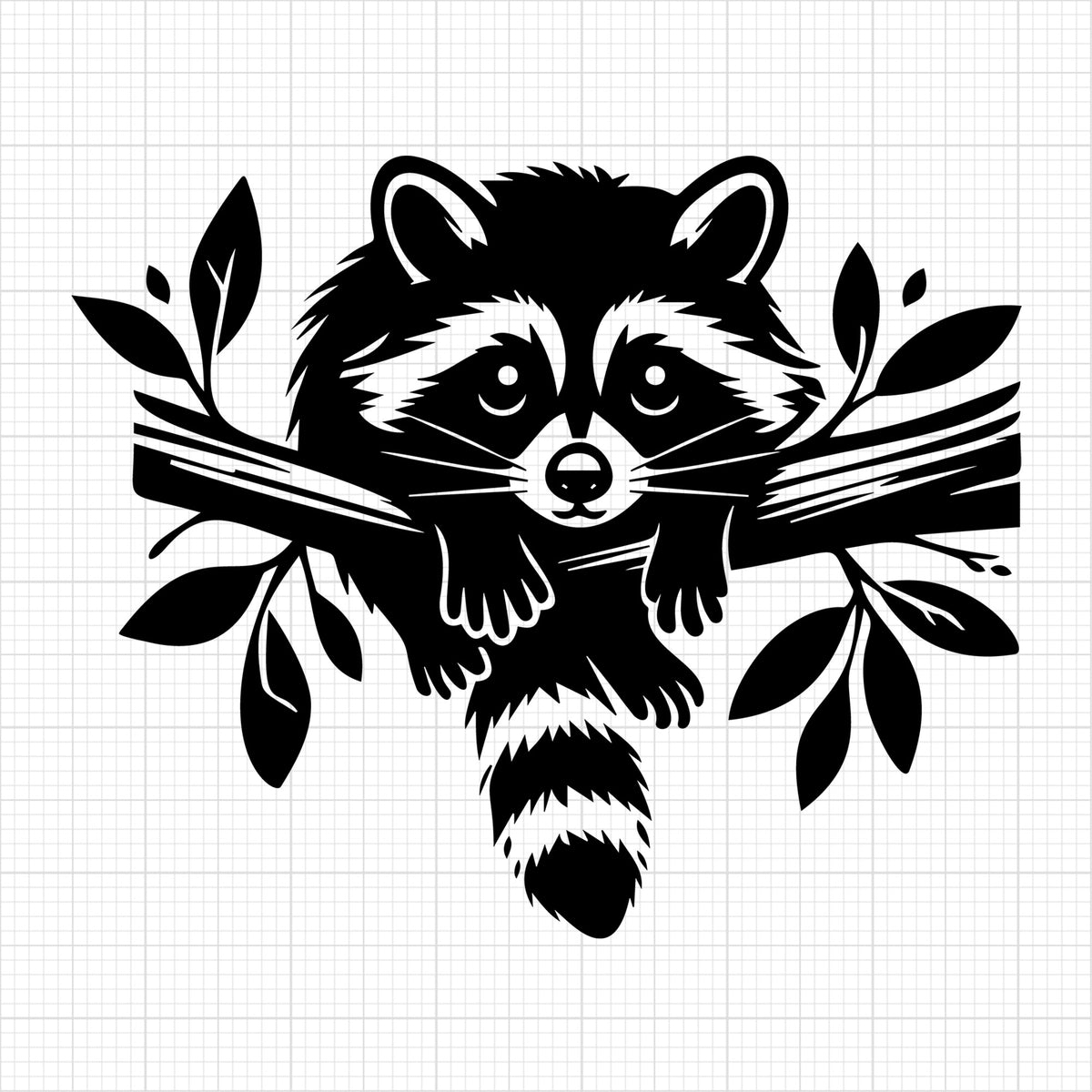 Raccoon Silhouette 29
