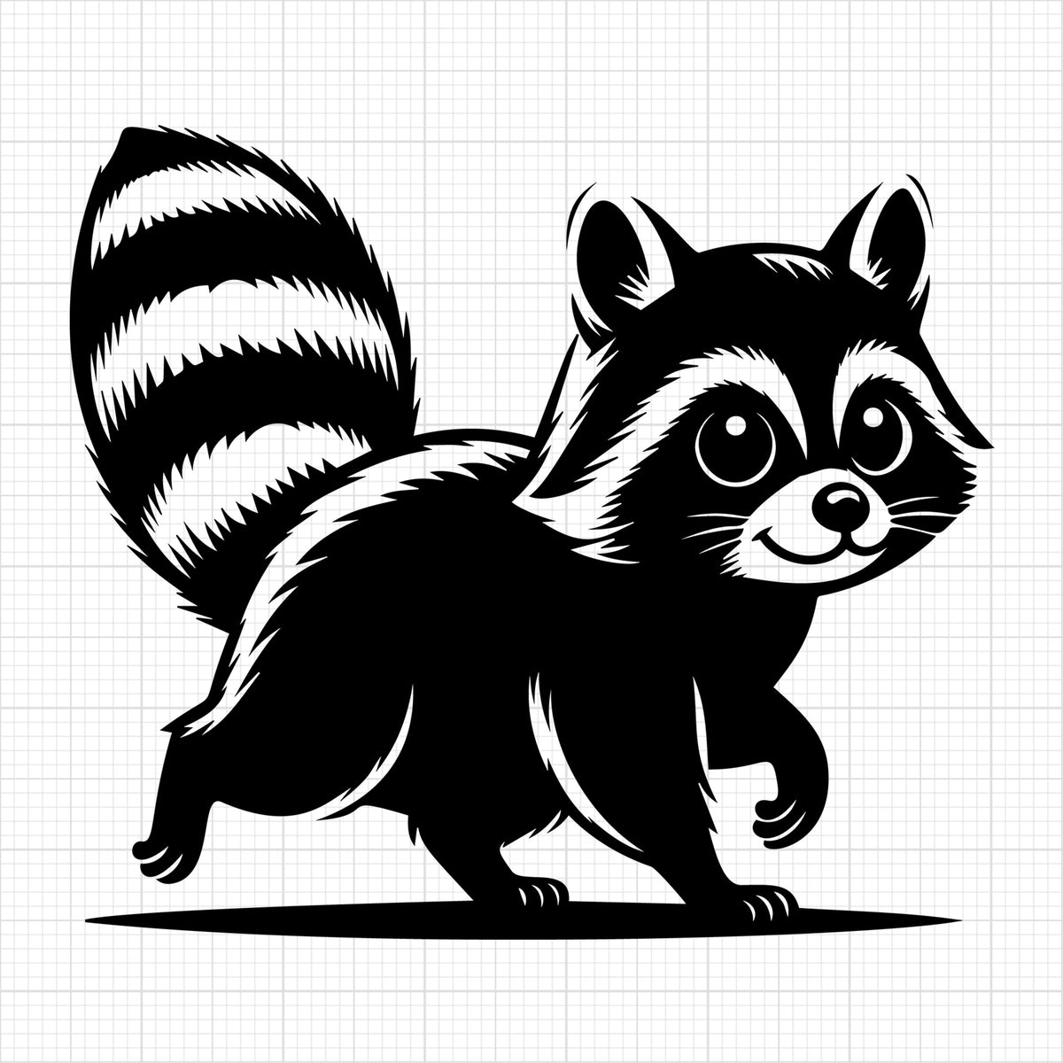 Raccoon Silhouette 31