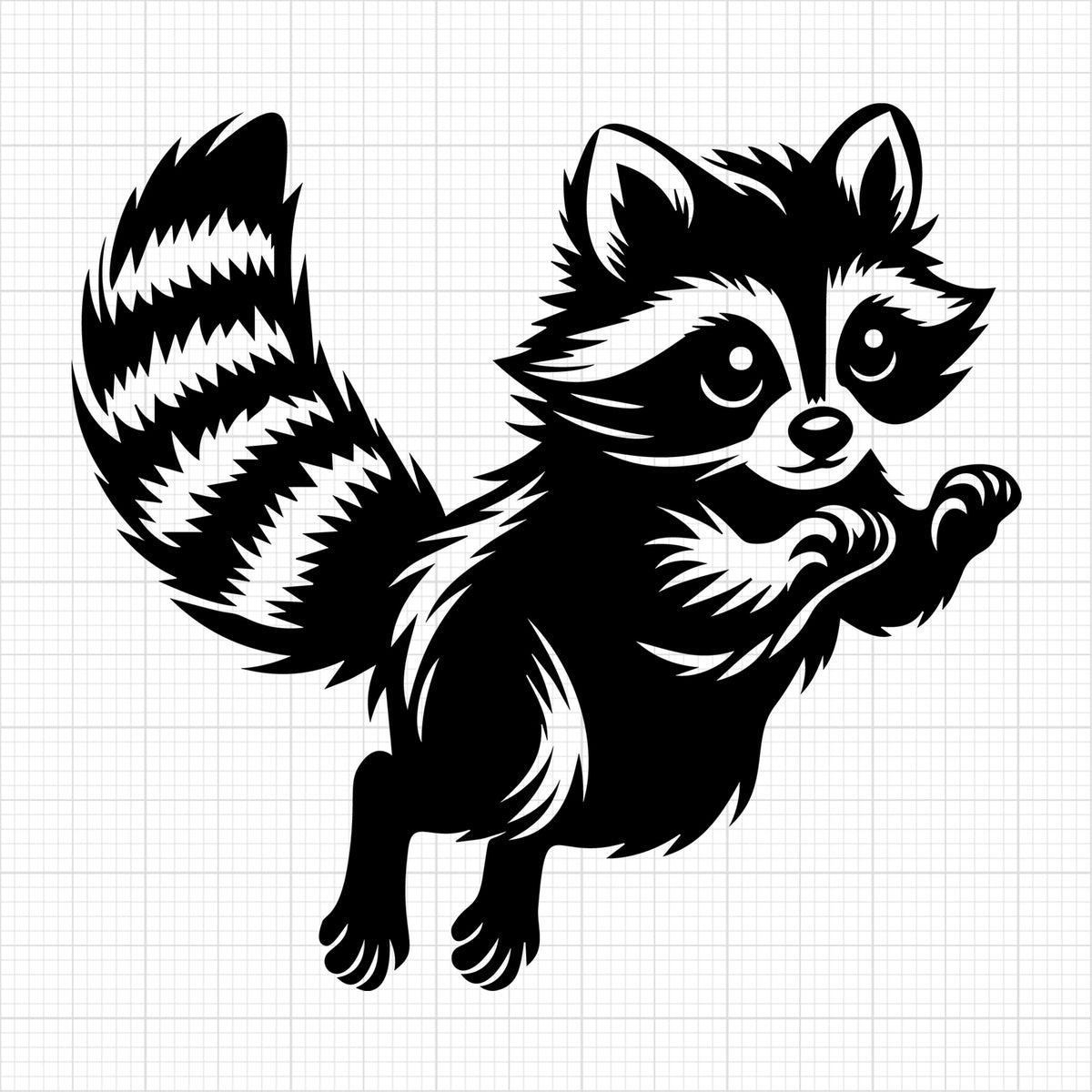 Raccoon Silhouette 33