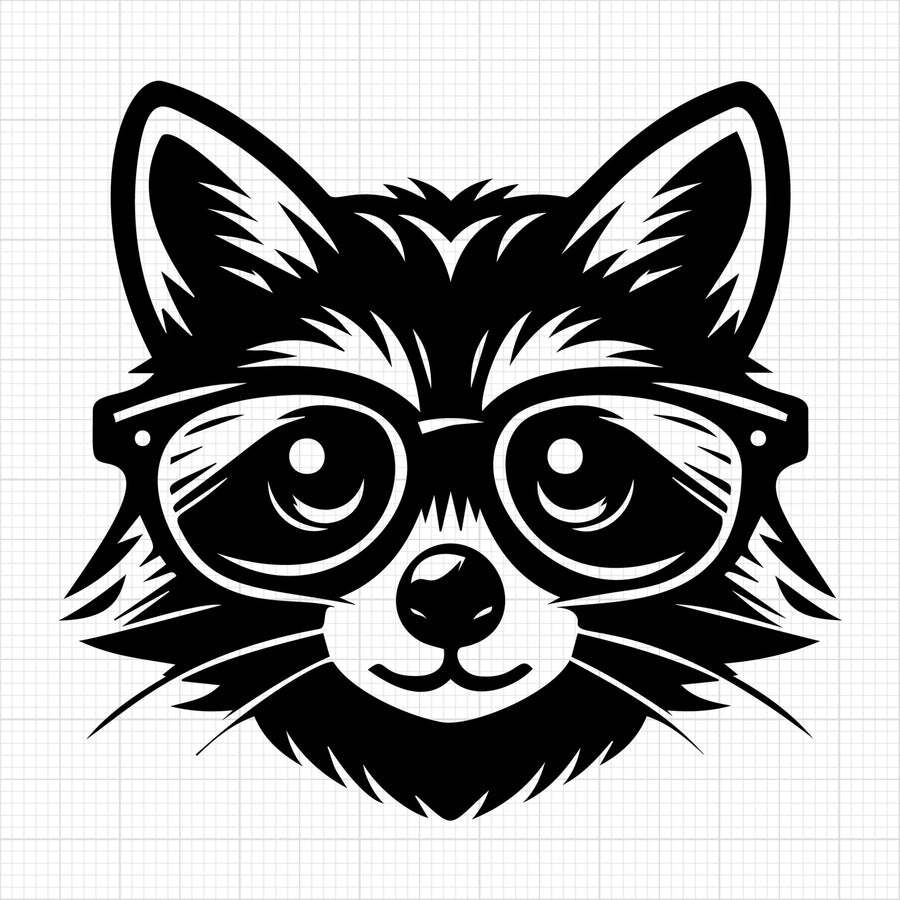 Raccoon Silhouette 36