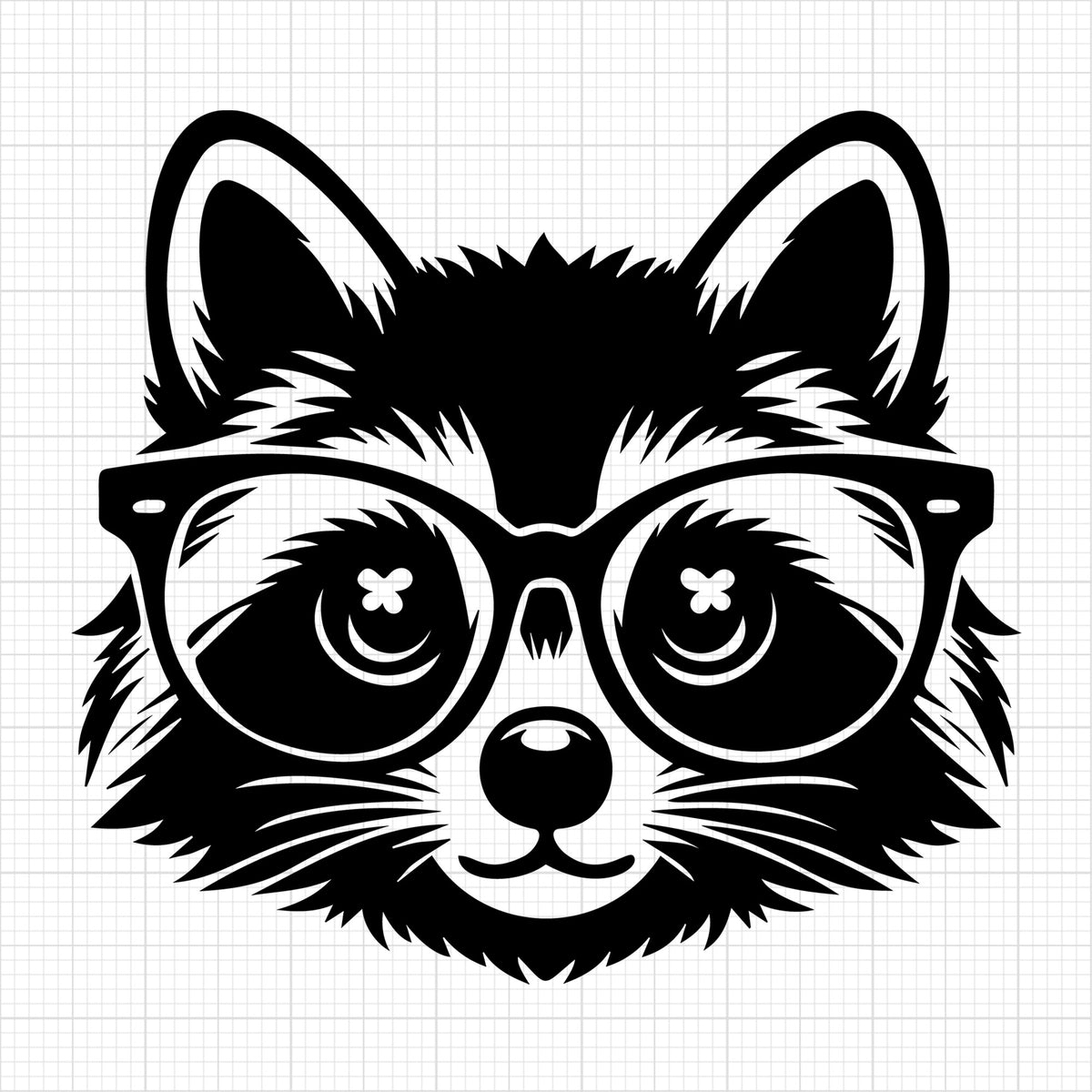 Raccoon Silhouette 37