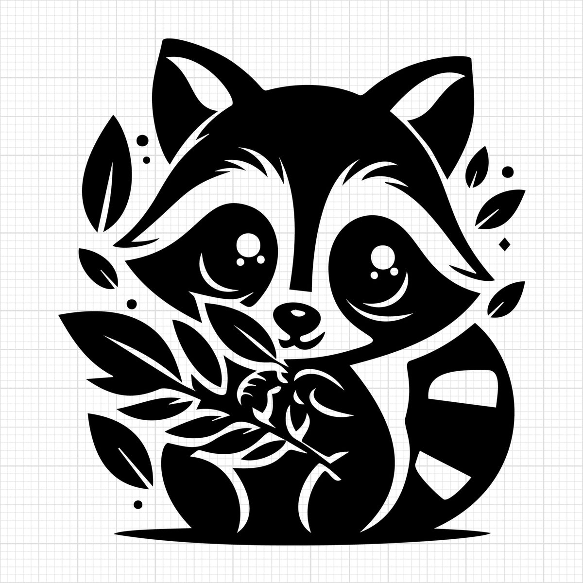 Raccoon Silhouette 42