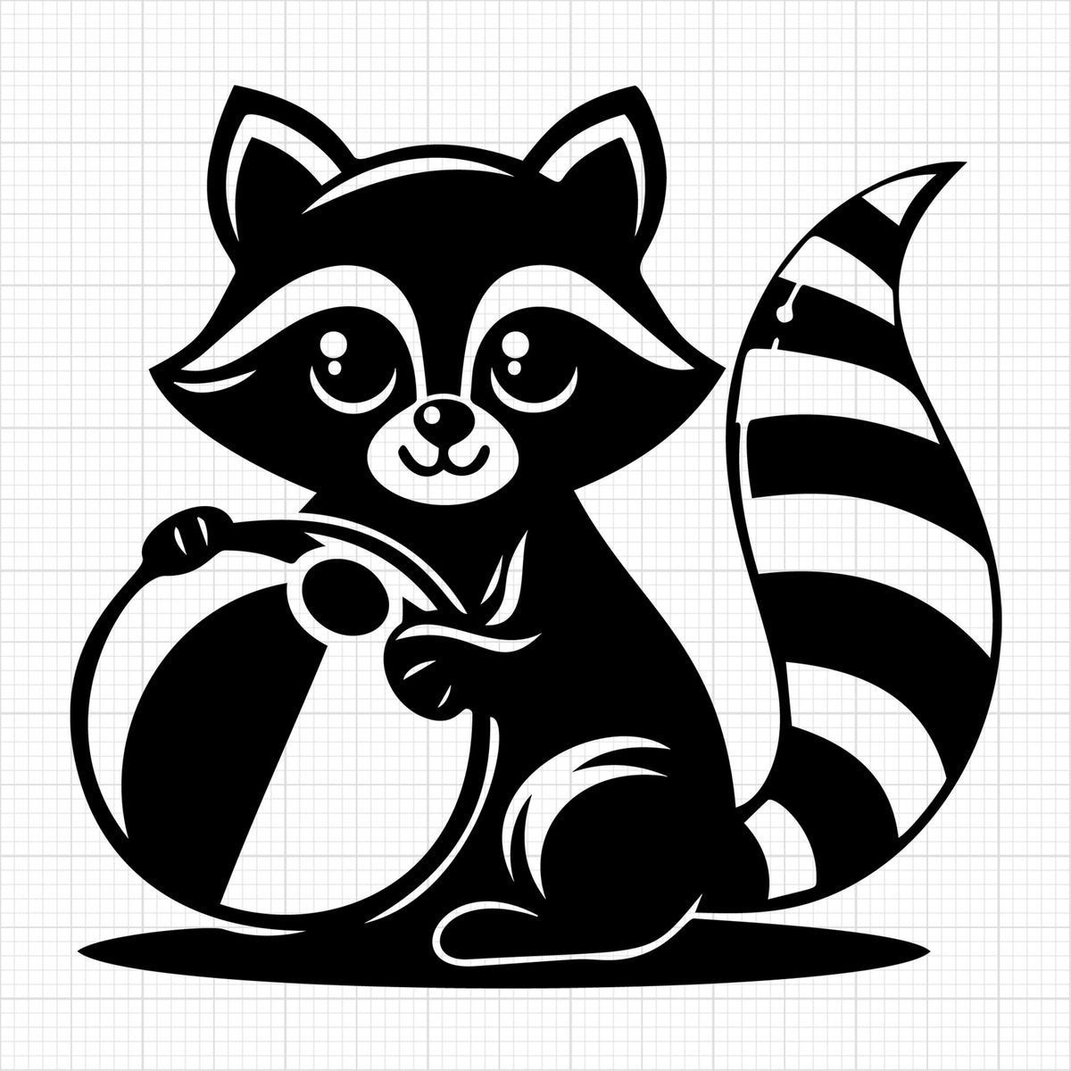 Raccoon Silhouette 49