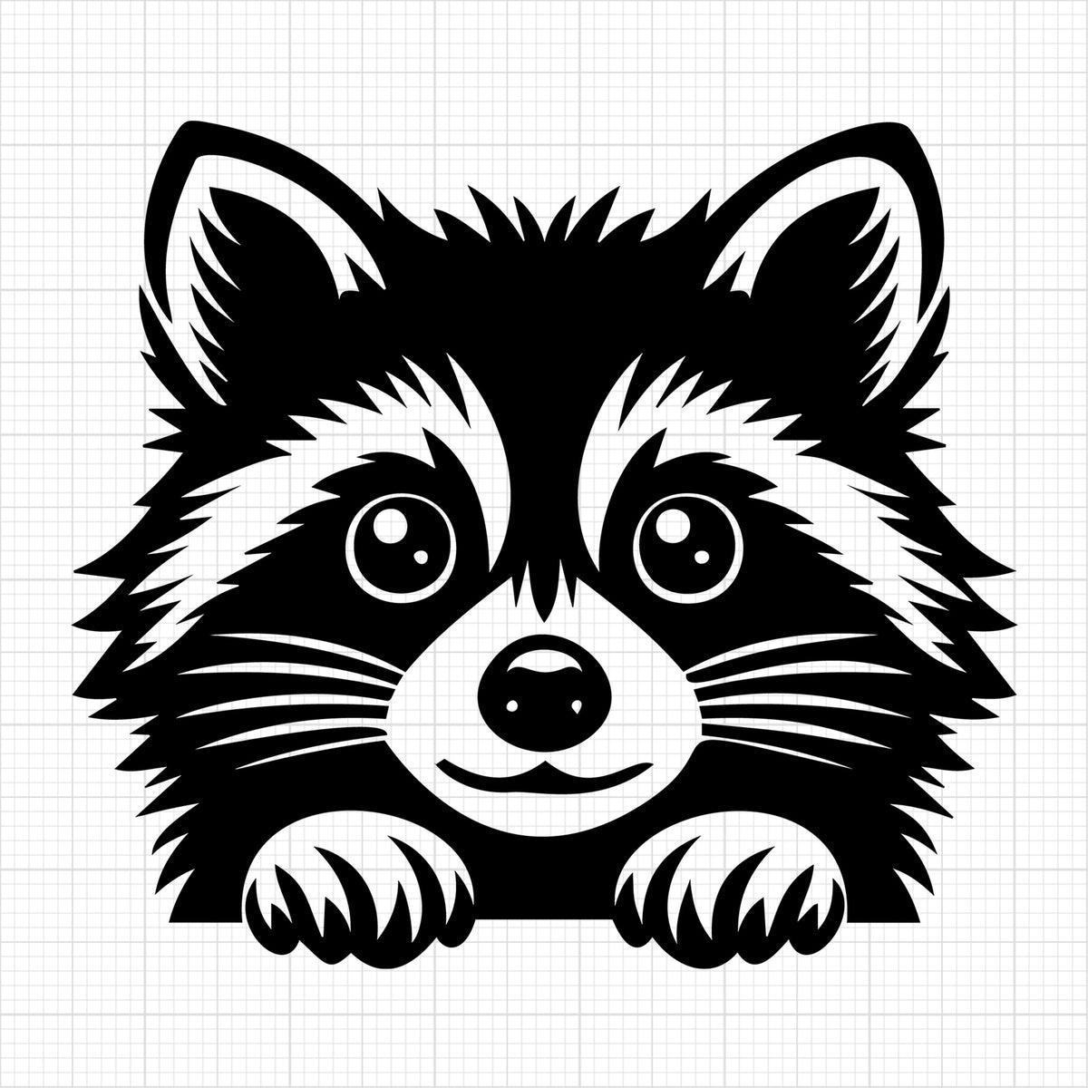 Raccoon Silhouette 5