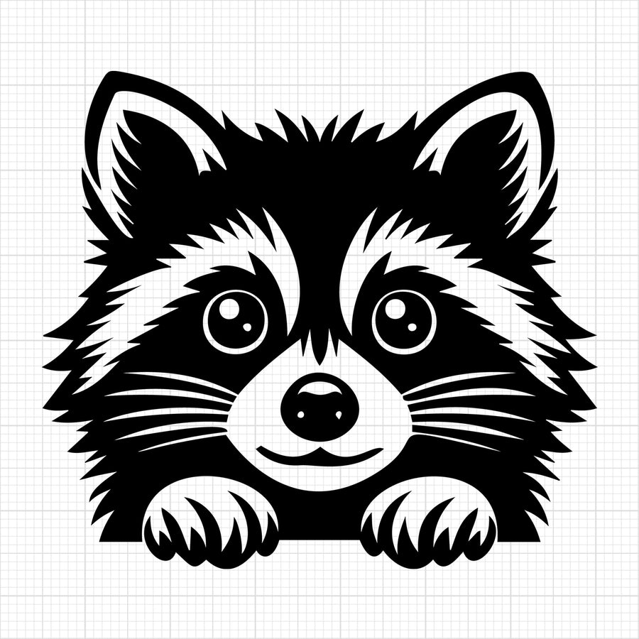 Raccoon Silhouette 5