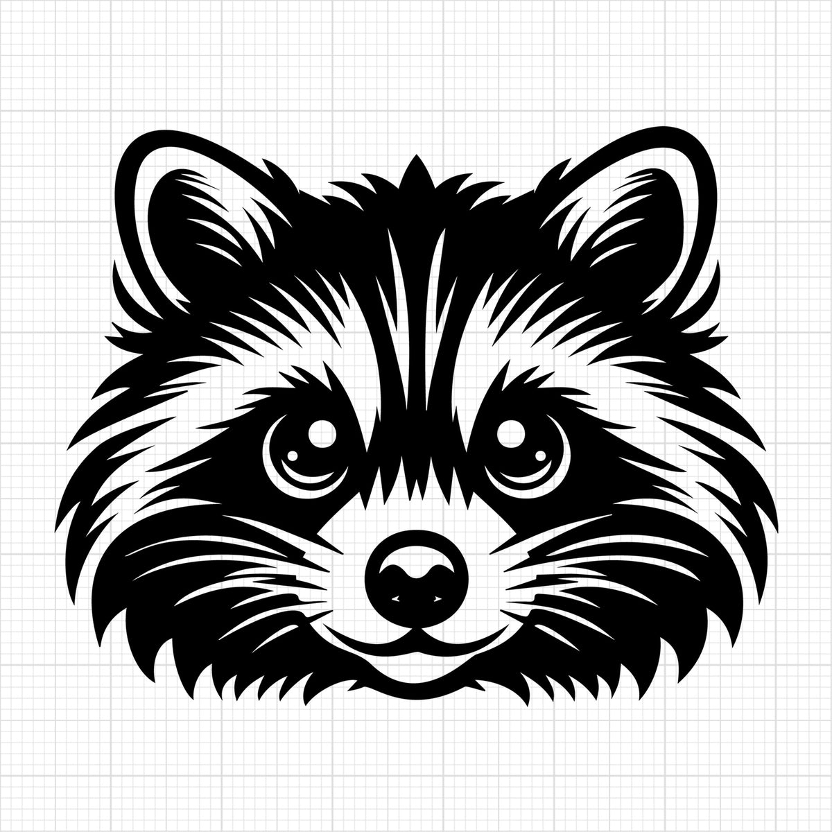 Raccoon Silhouette 6