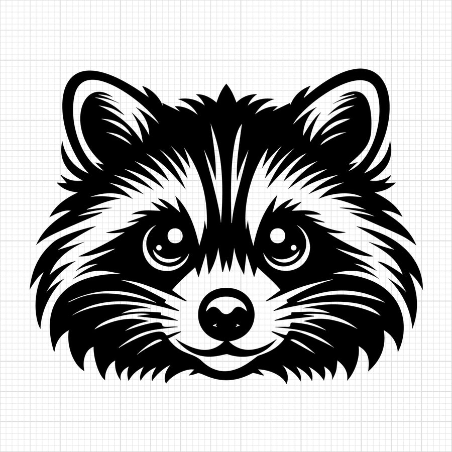 Raccoon Silhouette 6