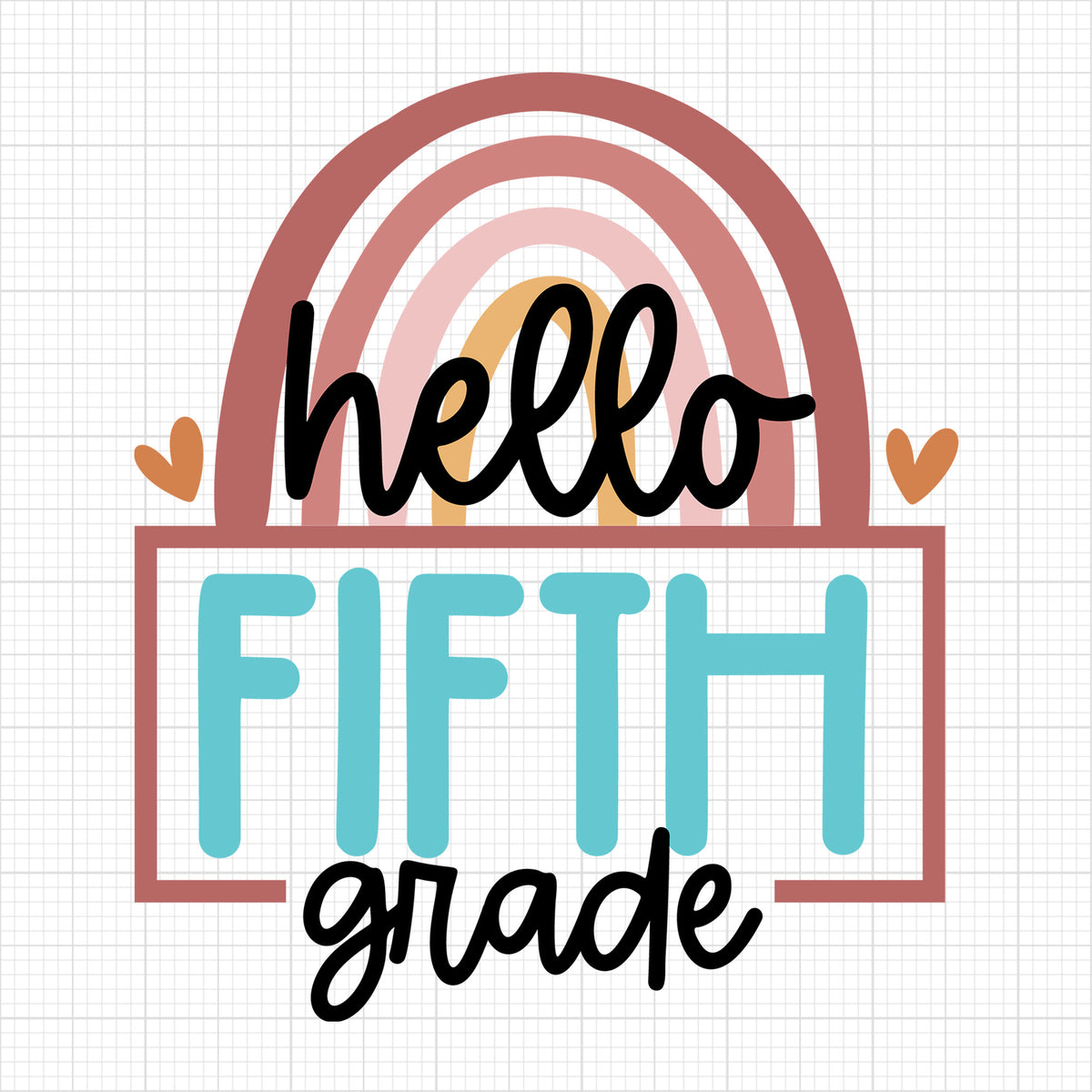 Rainbow hello fifth grade