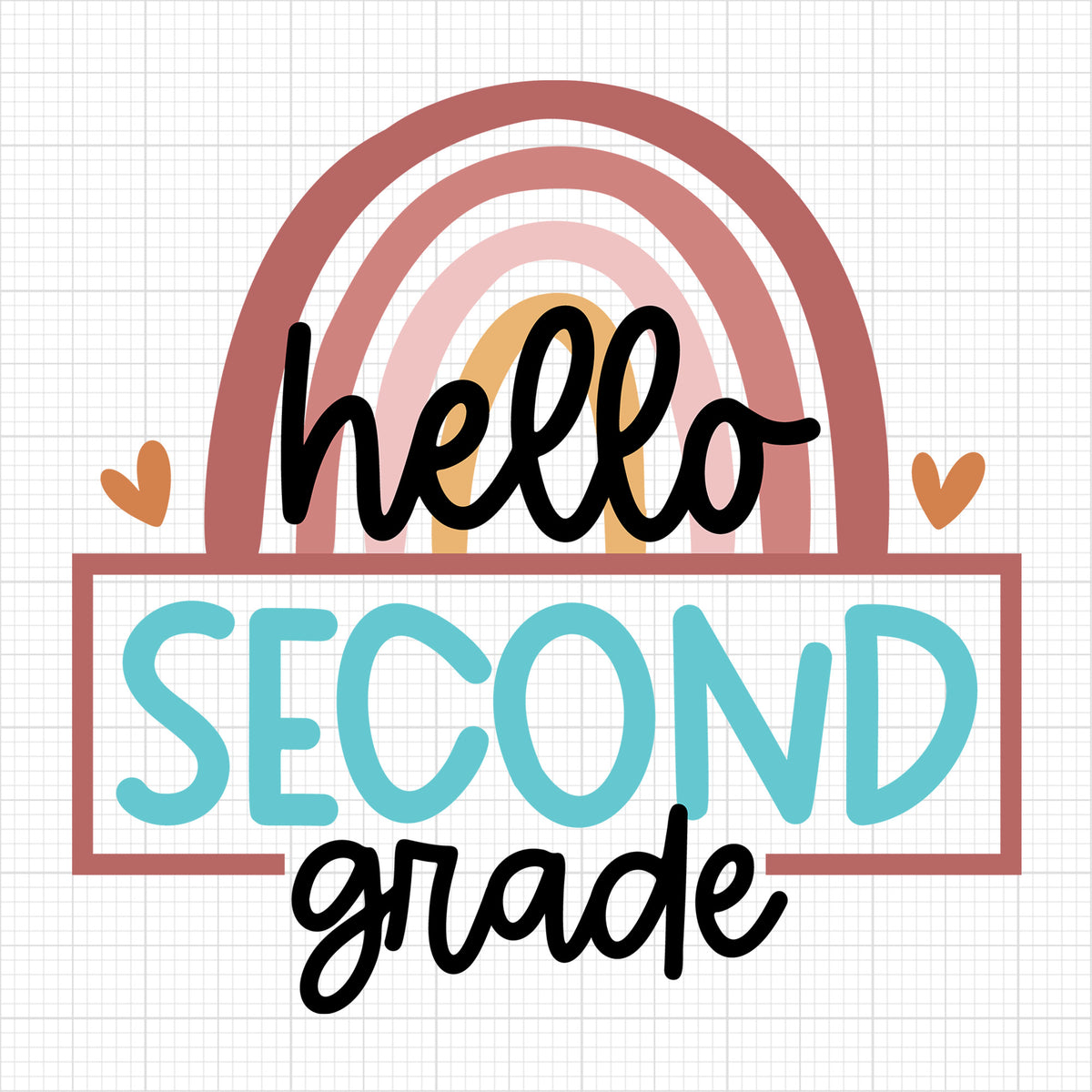 Rainbow hello second grade