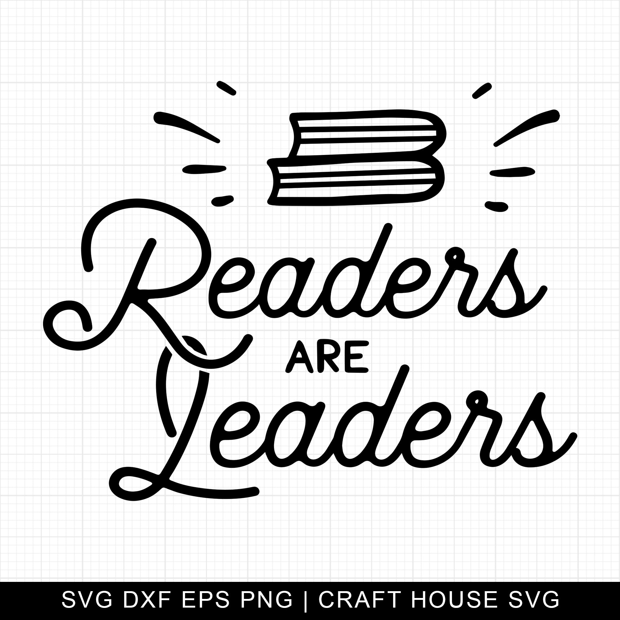 Readers Are Leaders SVG | M10F14