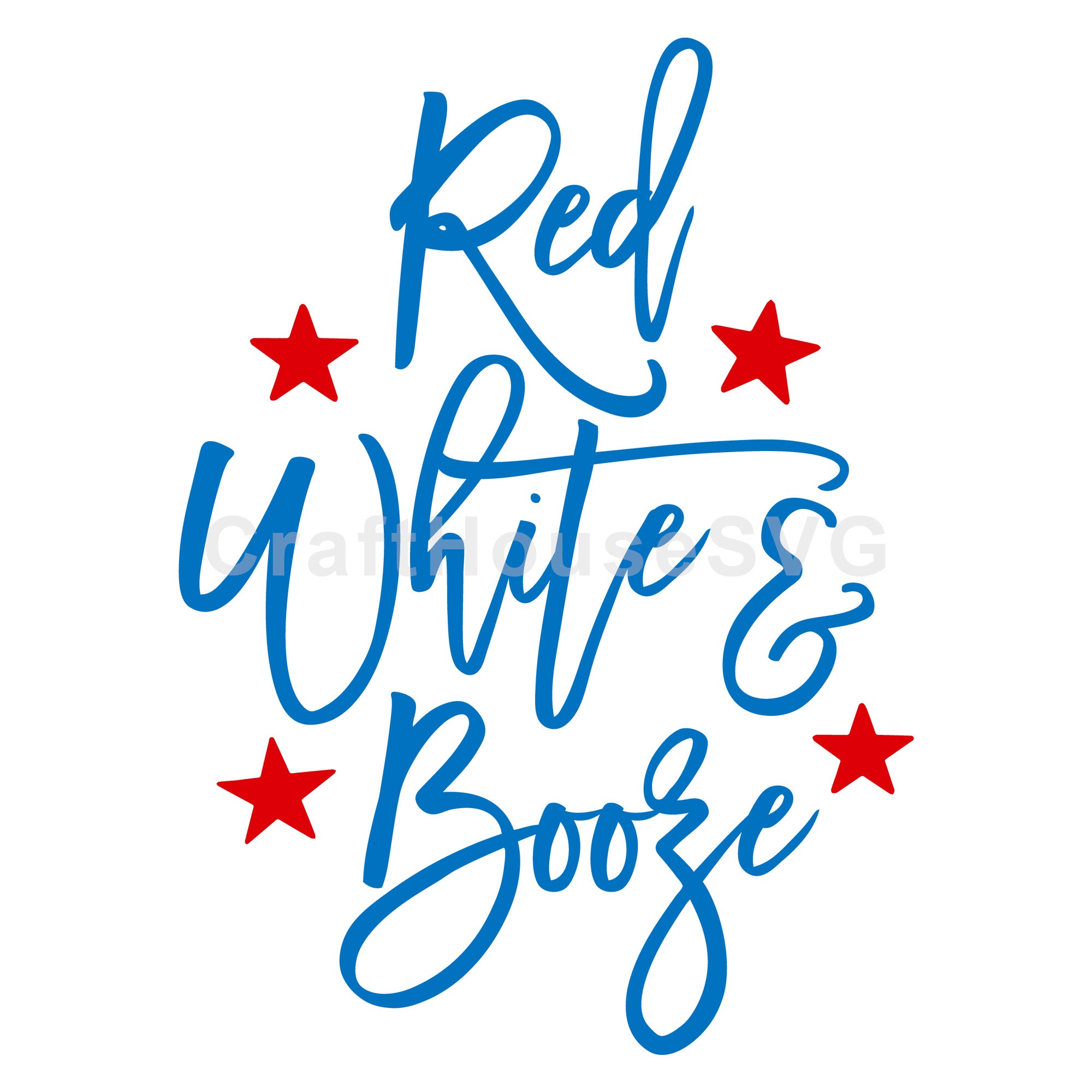 4th of July SVG file | Red white and booze SVG MF55