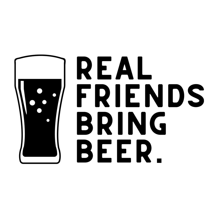 Real friends bring beer SVG