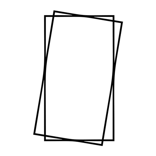 Rectangle Frame SVG design for Cricut, Silhouette, laser cutting, vinyl, sublimation, monograms, and craft projects.