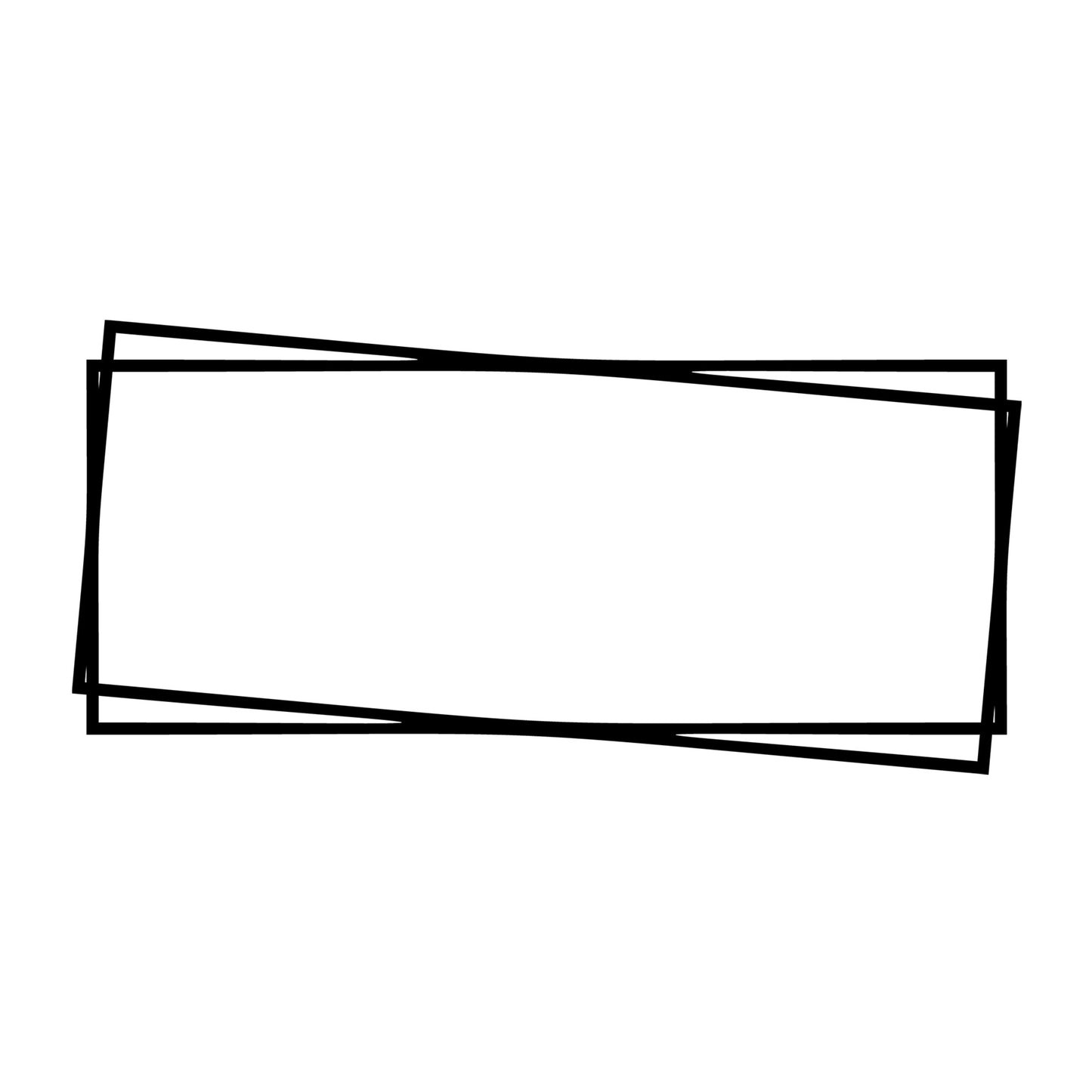 Rectangle Frame SVG design for Cricut, Silhouette, laser cutting, vinyl, sublimation, monograms, and craft projects.