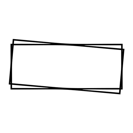 Rectangle Frame SVG design for Cricut, Silhouette, laser cutting, vinyl, sublimation, monograms, and craft projects.