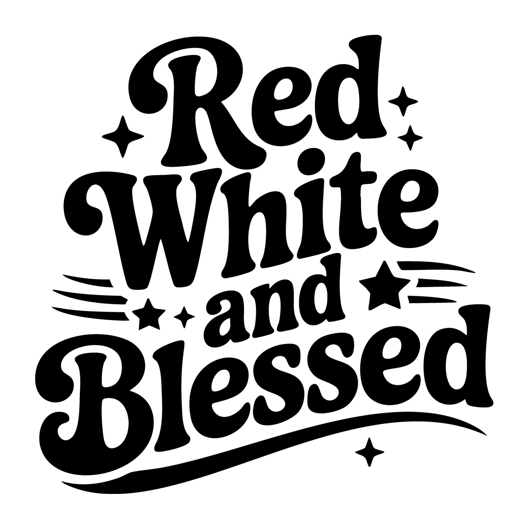 Red White and Blessed SVG