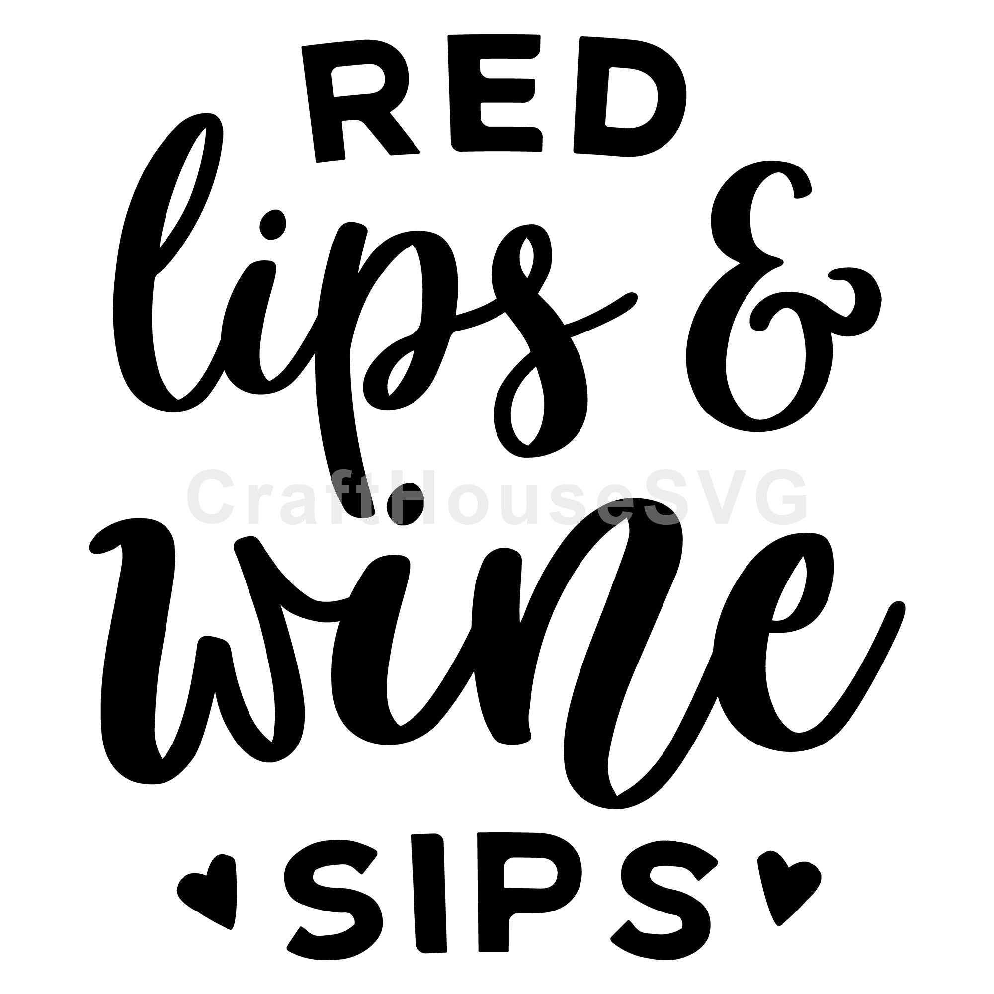 Red lips and wine sip SVG | M47F | A Wine SVG cut file