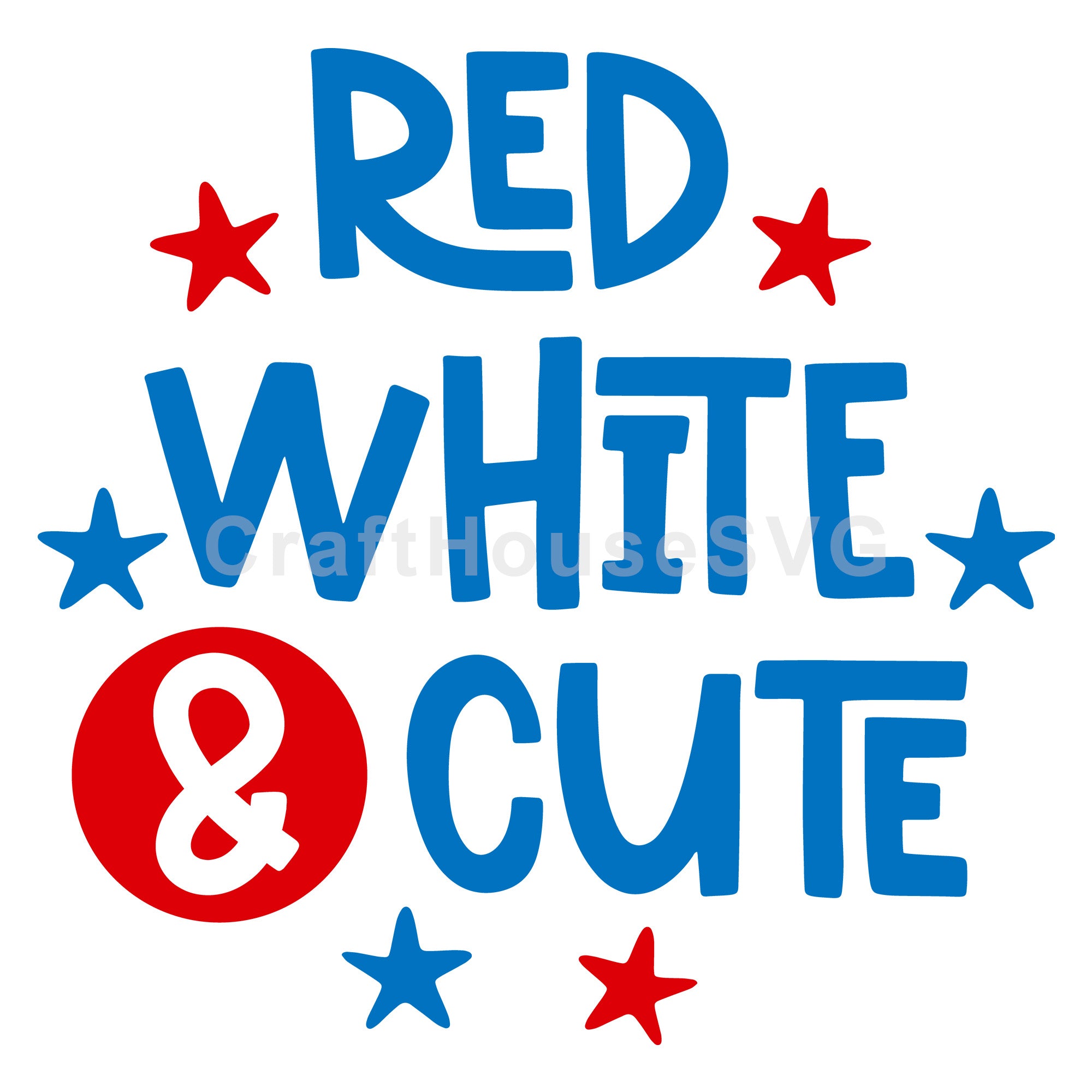 4th of July SVG file | Red white and cute SVG MF55