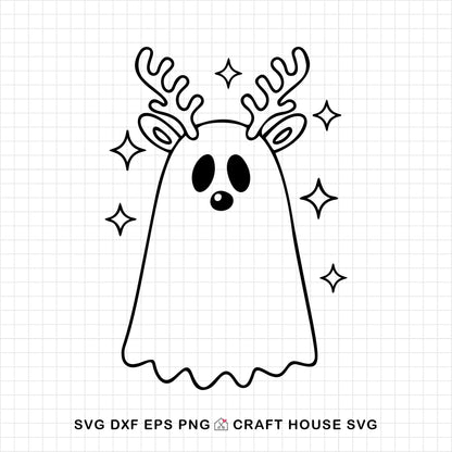 Cute Christmas Ghost SVG Bundle