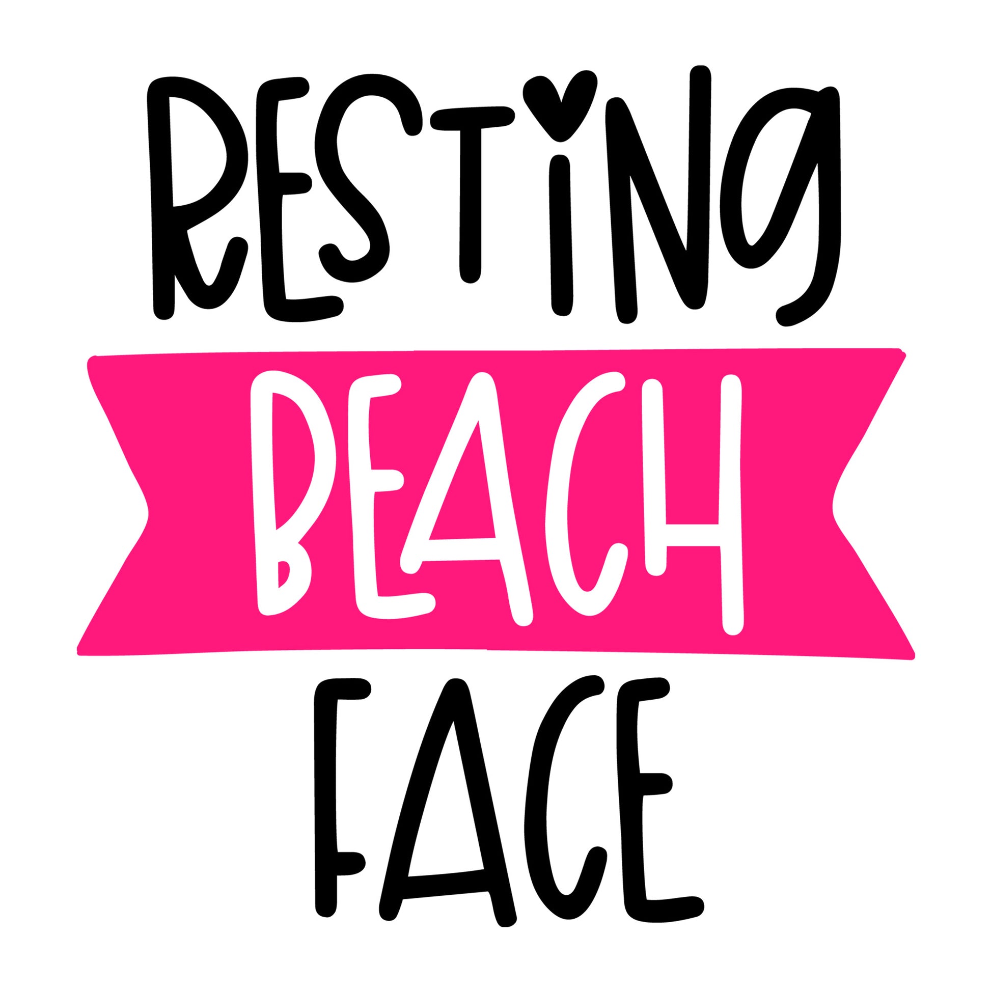 Resting beach face SVG