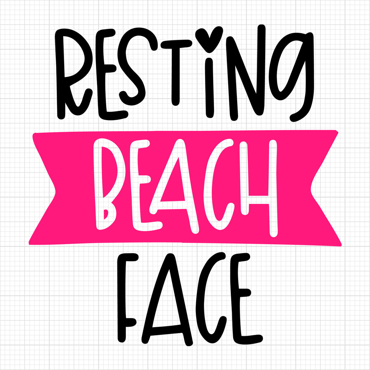 Resting beach face