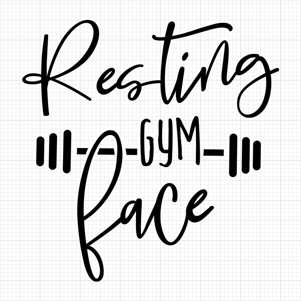Resting gym face