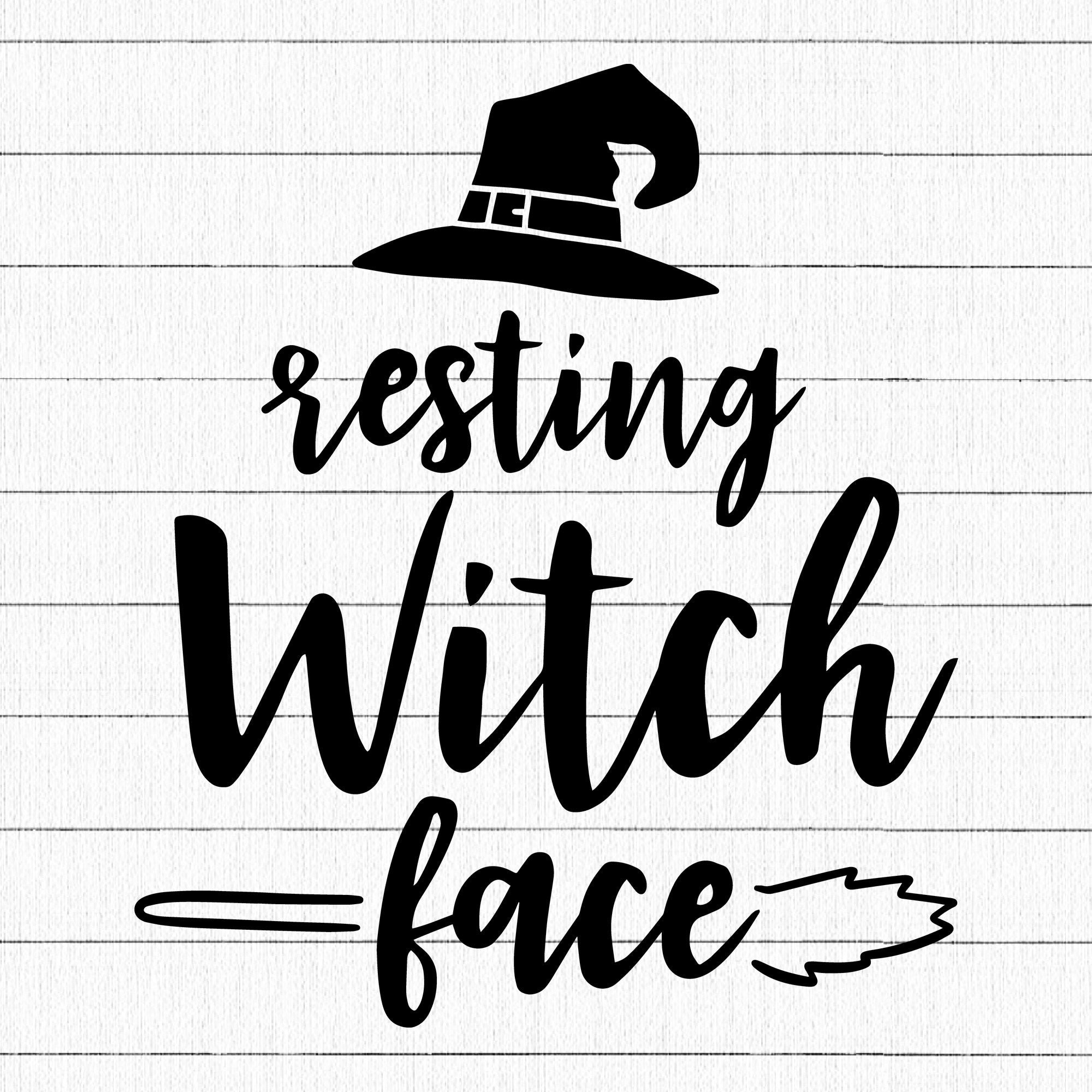 Resting witch face SVG | M28F16