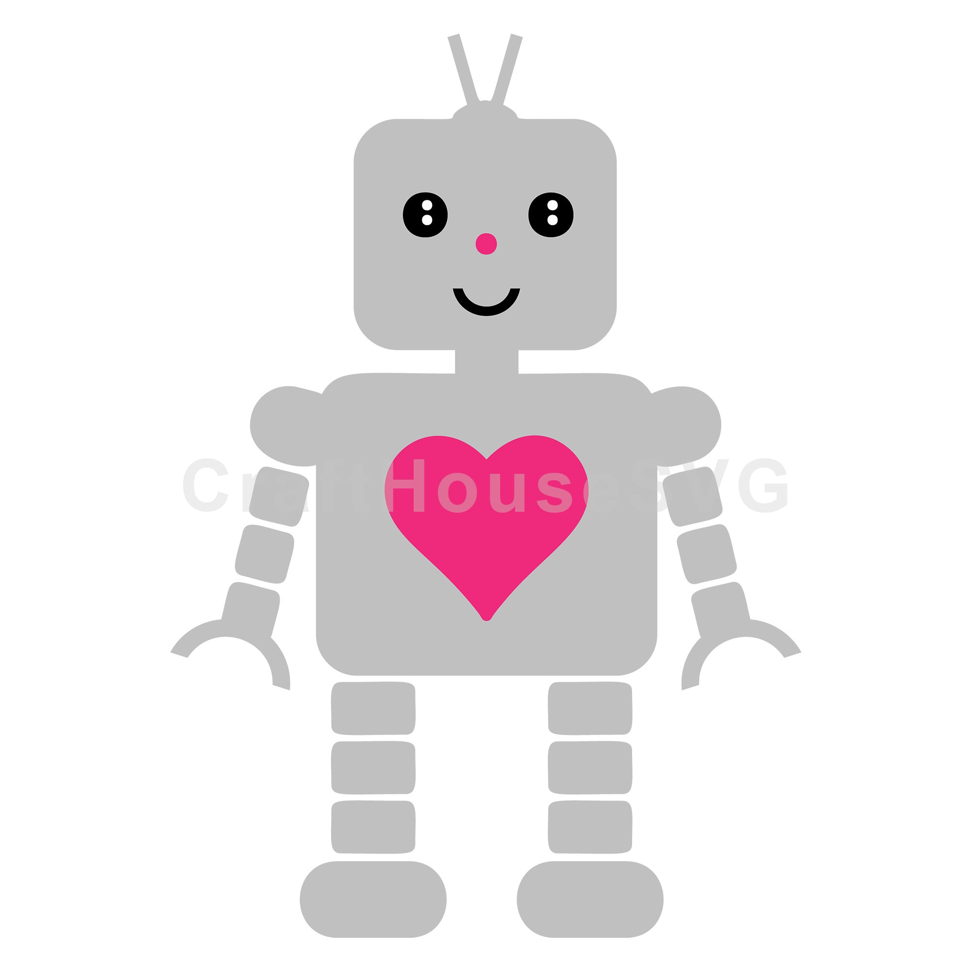 Robot SVG Kids Valentine