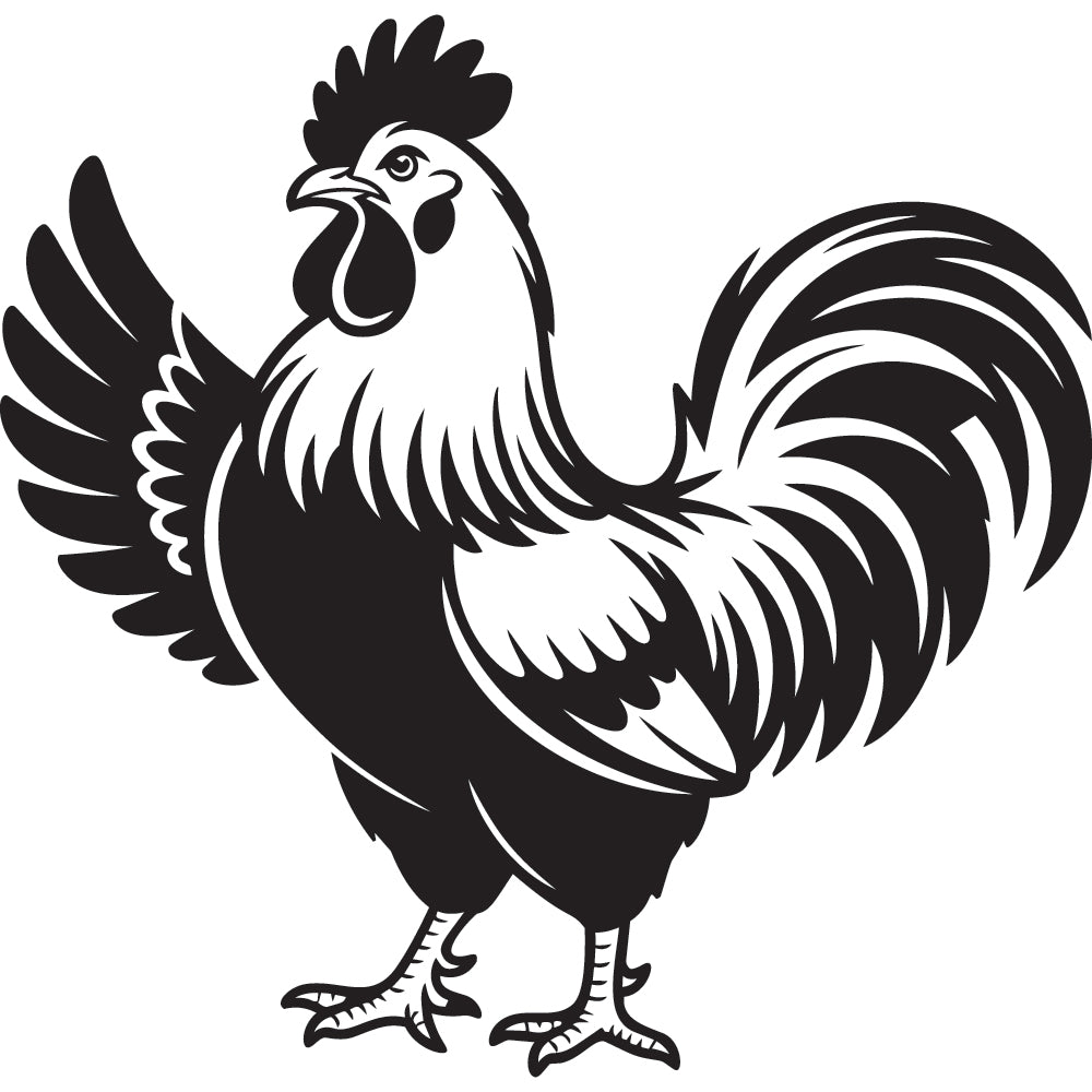 Rooster SVG File SVG DXF EPS PNG - Craft House SVG