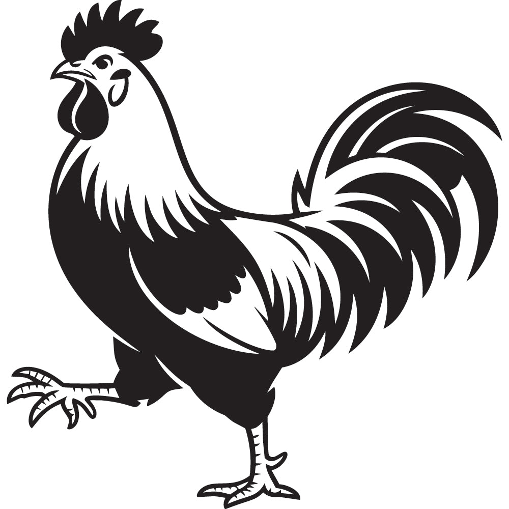 Rooster SVG File SVG DXF EPS PNG - Craft House SVG