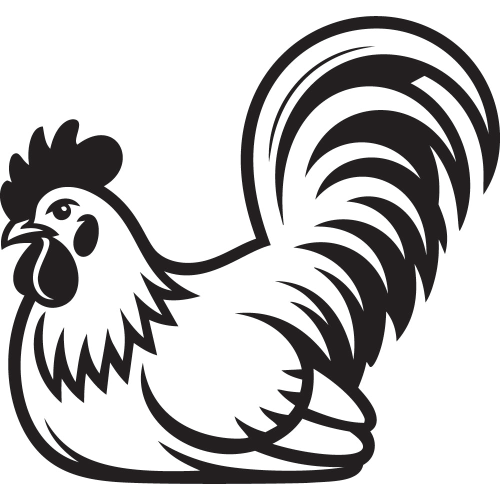 Rooster SVG File SVG DXF EPS PNG - Craft House SVG