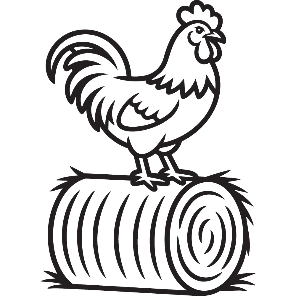 Rooster SVG File SVG DXF EPS PNG - Craft House SVG