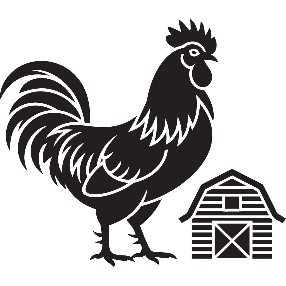 Rooster SVG File SVG DXF EPS PNG - Craft House SVG