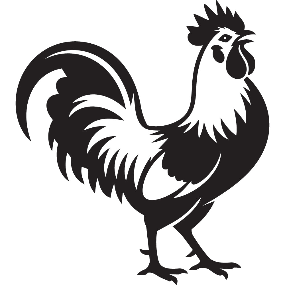 Rooster SVG File SVG DXF EPS PNG - Craft House SVG