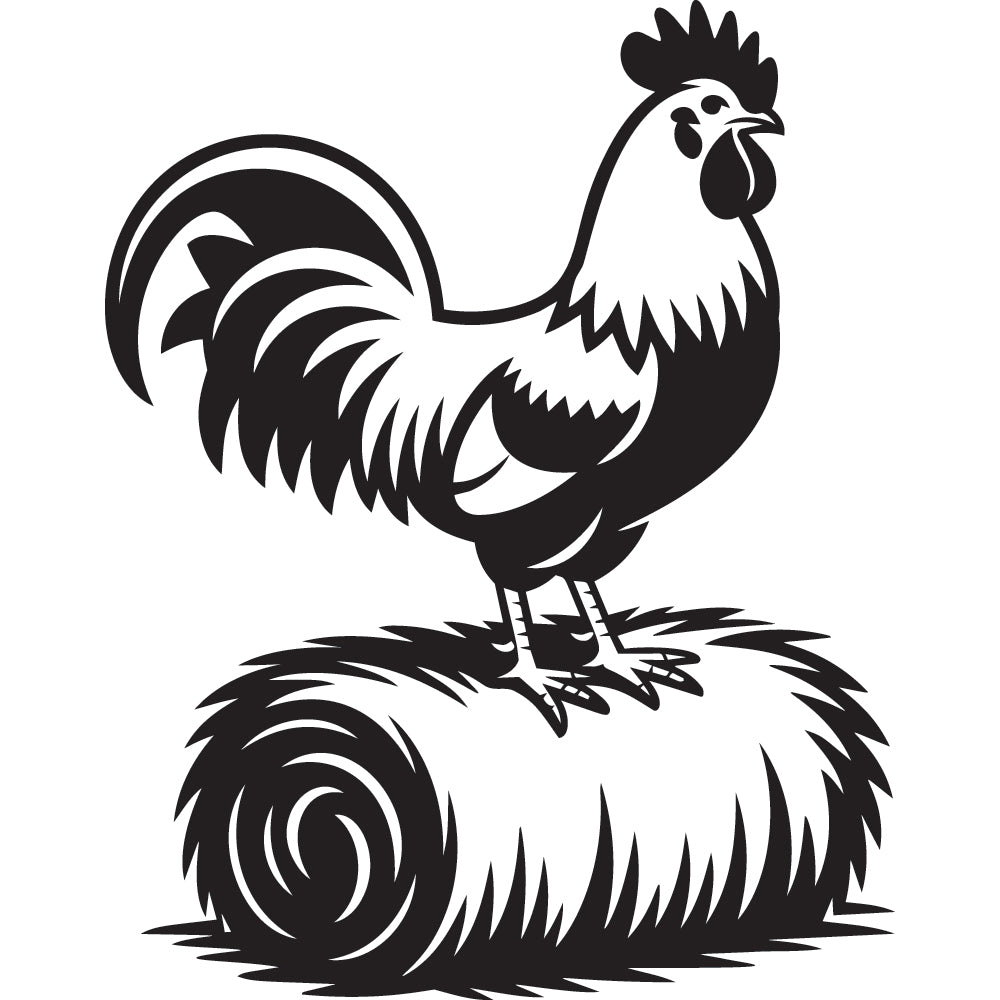 Rooster SVG File SVG DXF EPS PNG - Craft House SVG