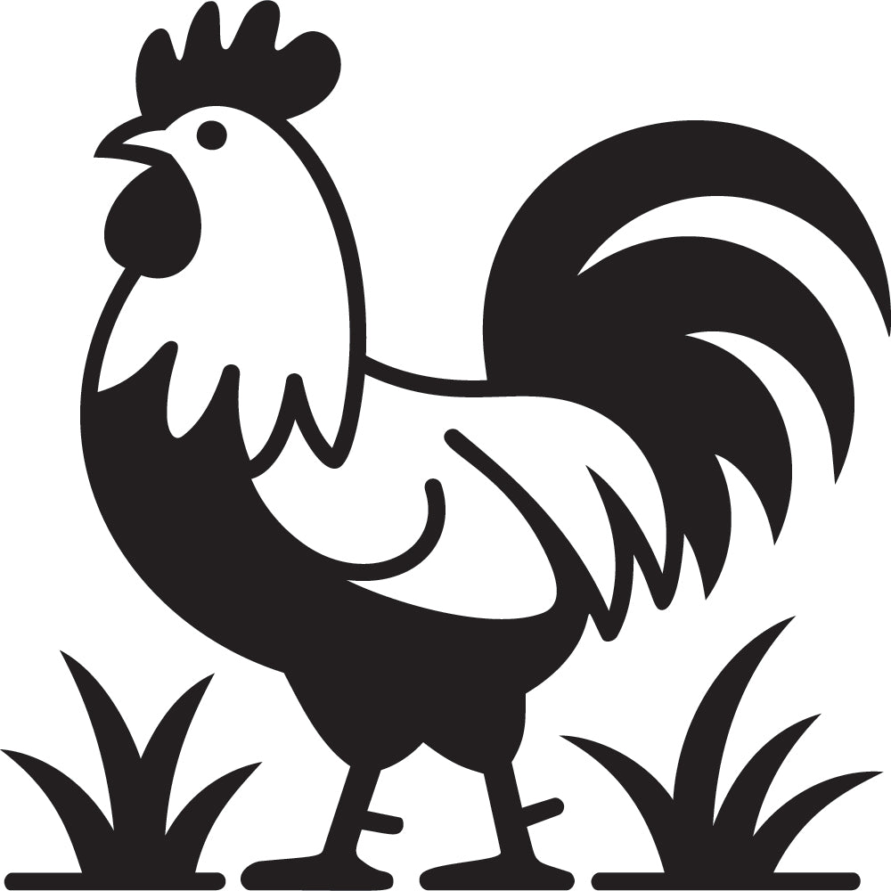 Rooster SVG File SVG DXF EPS PNG - Craft House SVG